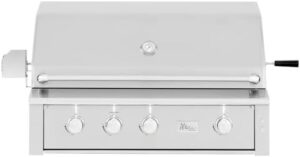 "Upgrade your outdoor cooking with the Summerset Alturi Series Built-In Gas Grill, perfect for backyard BBQs and gatherings. Enjoy 42 inches of grilling space on natural gas."