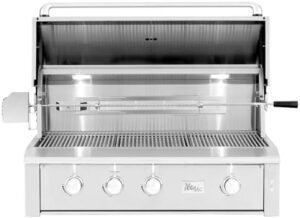 "Upgrade your outdoor cooking with the Summerset Alturi Series Built-In Gas Grill, perfect for backyard BBQs and gatherings. Enjoy 42 inches of grilling space on natural gas."