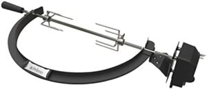 "Revolutionize your grilling experience with the Primo Rotisserie Kit, designed for Oval Junior smokers. Get ready to savor tender, juicy results with its adjustable rotisserie feature and durable construction."