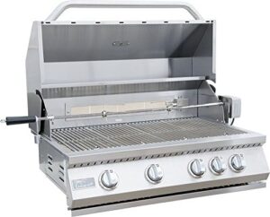 Enhance your outdoor gatherings with Kokomo's 4-Burner Stainless Steel Rotisserie, perfect for grilling and roasting. Enjoy effortless meals with its convenient features!