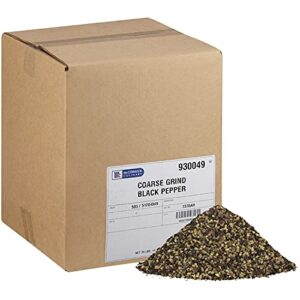 Optimize your dishes with this bulk coarse grind black pepper box, perfect for recipe customization and back-of-house use.