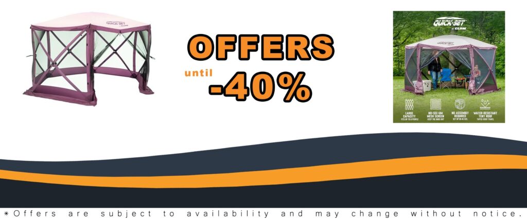 CLAM Pop Up Screen Tent for Outdoor Camping and Escape