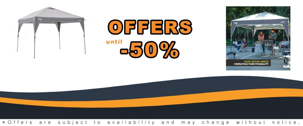 CORE 10 FT x 10 FT Instant Pop Up Canopy Tent Portable Straight Leg Shelter
