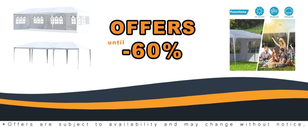Canopy 10x30 Party Tent Heavy Duty Waterproof Wedding Camping Shelter