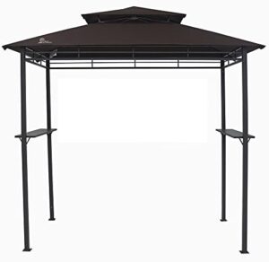Elevate your outdoor gatherings with the Palm Springs Deluxe 8FT Double-Tier BBQ Canopy, featuring a spacious interior and sturdy construction. Perfect for backyard barbecues and outdoor events!