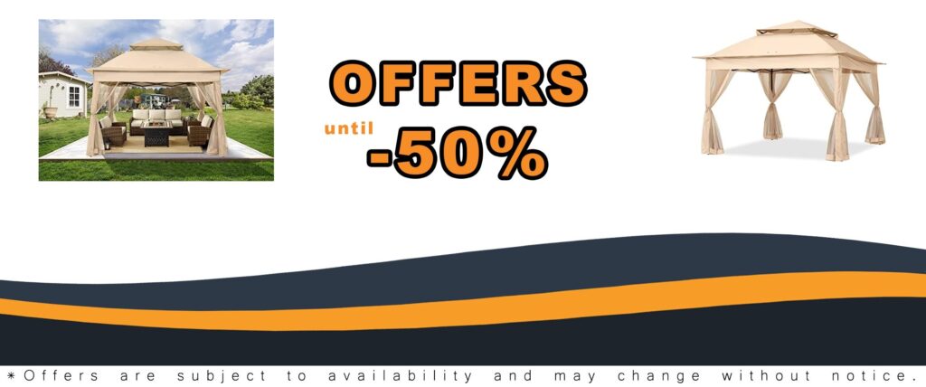 Easy Pop Up Gazebo Tent with Instant Shelter and Mosquito Netting