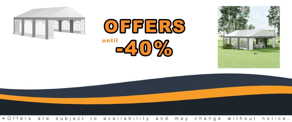 Outsunny 20x20 Heavy Duty Party Tent with Removable Sidewalls
