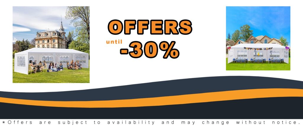 Outdoor Canopy Tent Camping Gazebo Shelter Waterproof 10x30 Five Sided