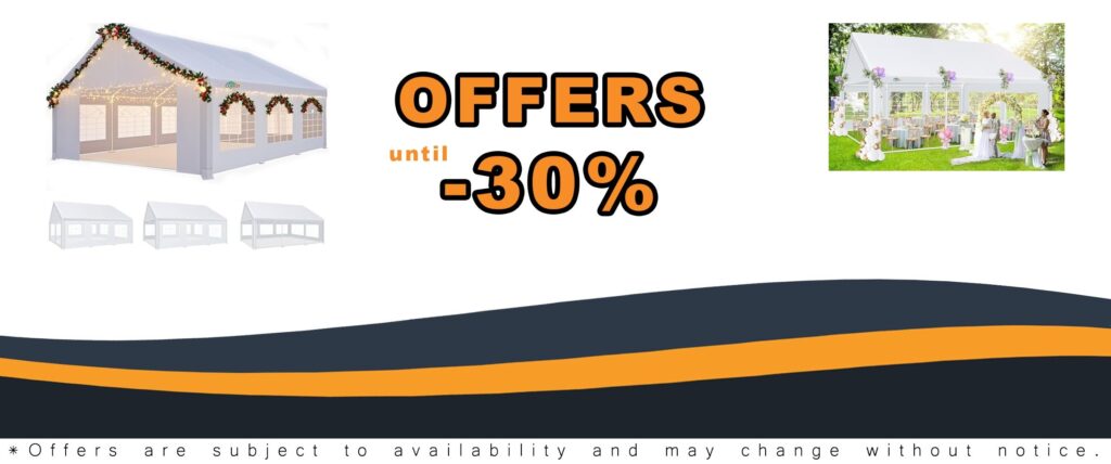 COBIZI 20x20FT Heavy Duty Party Tent for Outdoor Events and Parties