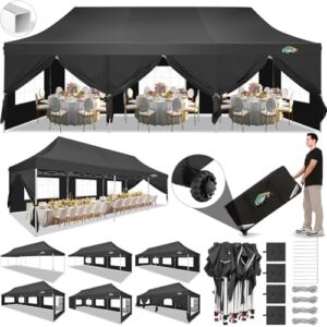 Here is the optimized SEO meta description:

"Transform outdoor gatherings with the COBIZI 10x30 pop-up canopy tent. Waterproof and UPF50+ gazebo for BBQ, weddings or events. Easy setup with roller bag & sandbags."
