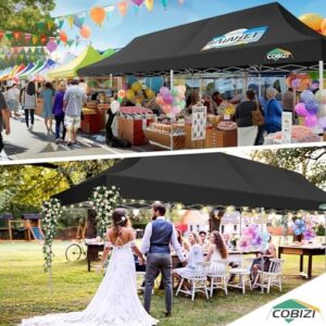 Here is the optimized SEO meta description:

"Transform outdoor gatherings with the COBIZI 10x30 pop-up canopy tent. Waterproof and UPF50+ gazebo for BBQ, weddings or events. Easy setup with roller bag & sandbags."