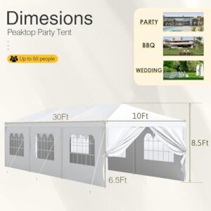 Perfect outdoor canopy for parties and events: 10x30 ft shelter with removable sidewalls, waterproof design, and spacious interior. Save on your next purchase!
