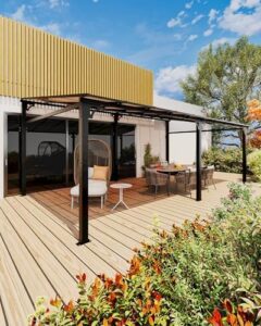 Discover the ultimate 12'x20' gazebo with a strong aluminum frame and durable 6mm polycarbonate roof, perfect for all-weather outdoor spaces.