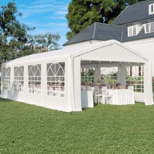 Elevate your outdoor events with the Quictent Premium Party Tent, featuring removable sidewalls, windows, and storage bags. Perfect for weddings, parties, or carports.