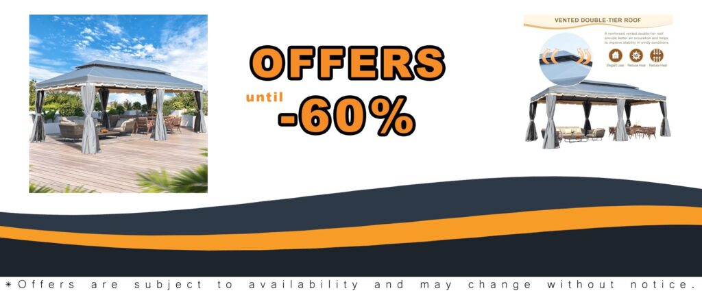 YOLENY 10x20 Outdoor Canopy Gazebo Perfect Patio Shade Solution