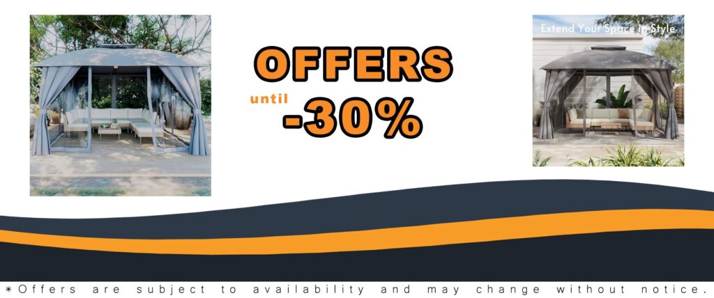 Gazebo 10x12 with Mosquito Netting and Privacy Screens - Outdoor Shelter for Patio Gardens and Lawns