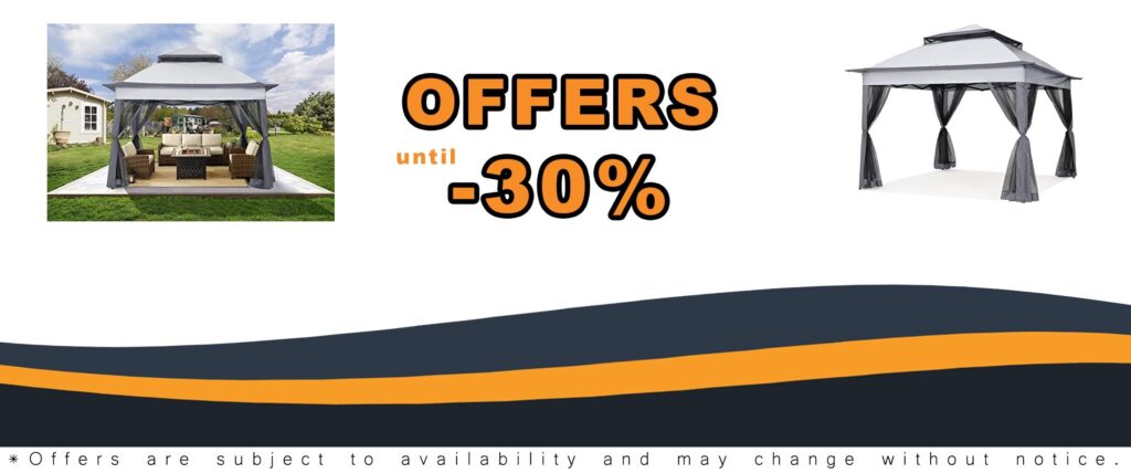 Cooshaide 11x11 Pop Up Gazebo Tent for Outdoor Patios and Events