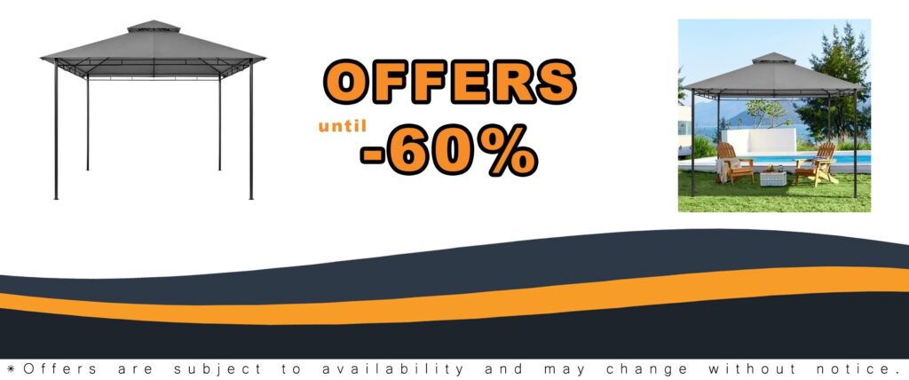 Yaheetech 11x11ft Outdoor Powder-Coated Steel Frame Gazebo for Patios