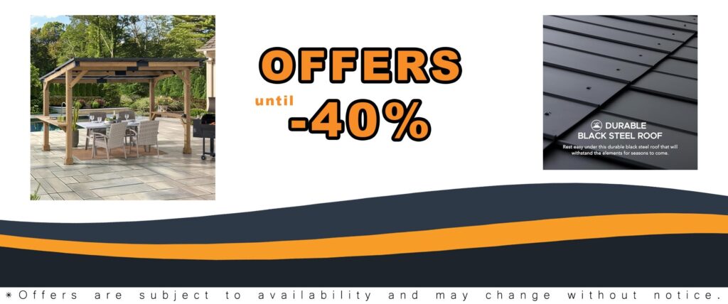 Sunjoy Wooden Grill Gazebo Outdoor Cedar Frame BBQ Pergola