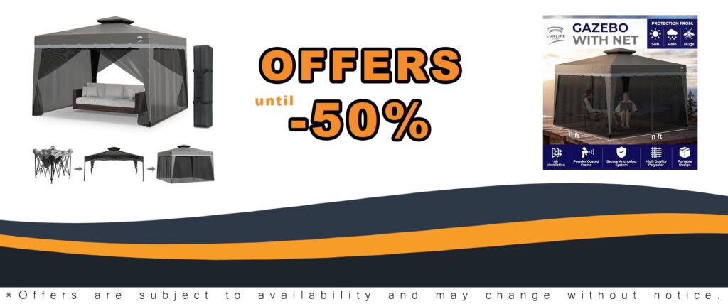 Outdoor Gazebo for Backyard 11x11 Heavy Duty Pop Up Gazebo Tent