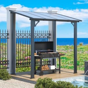 Upgrade your outdoor space with the AECOJOY 8' x 5' gazebo pergola featuring a hardtop grill shelter and heavy-duty awnings for patio, decks, or backyard use. Save big on clearance deals!