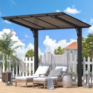 Here is the optimized meta description:

"Add outdoor style to your patio with this freestanding gazebo featuring a hard top roof and grill gazebo perfect for carports, pergolas and gazebos. Enjoy weather protection and extra space"