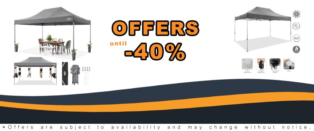 10x15 FT Heavy Duty Pop up Canopy Tent for Outdoor Events