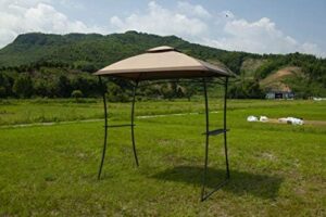 "Experience outdoor cooking with the Ecolinear QSP85 grill gazebo, featuring a double-tier barbeque shelter and canopy tent perfect for 8x5 spaces. Get ready to savor meals amidst nature with this spacious and weather-resistant setup."
