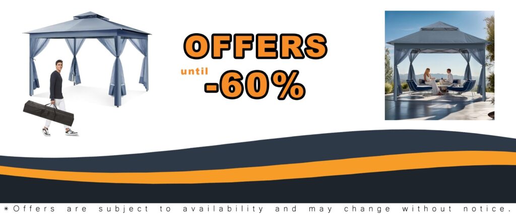 yoyomax Portable Outdoor Gazebo Waterproof Patio Canopy Shelter