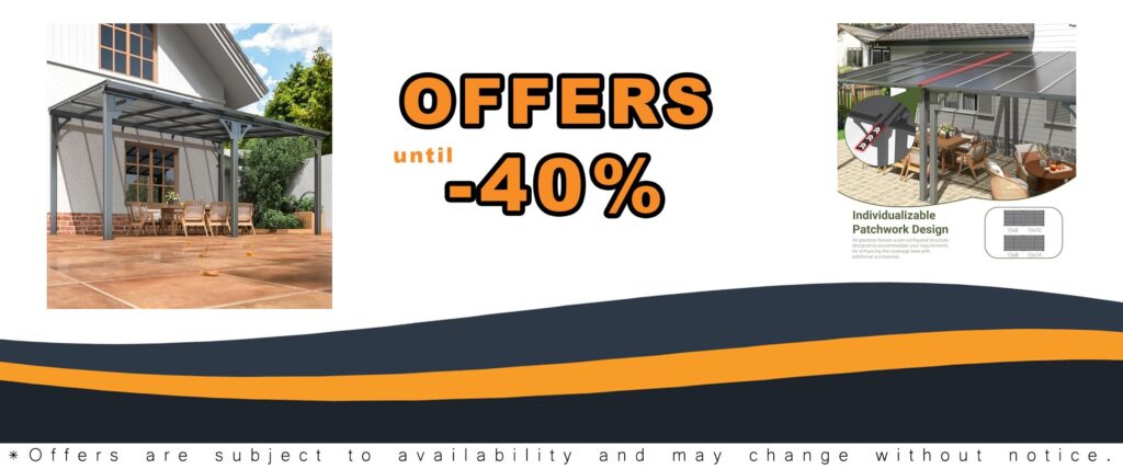 10x14 FT Aluminum Frame Pergola with Splicable Design