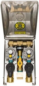 Maximize your gas line connections with Manufacturing Ltd's Double Gas Plug, featuring stainless steel construction and convenient quick disconnect outlets for easy access. Save big on this premium solution!