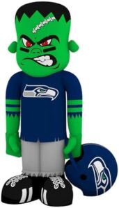 Here is the generated SEO meta description:

"Get ready to score with the Seattle Seahawks 7'8" blow up steinbacker featuring LED lights and built-in blower. Perfect for backyard parties, frontyard displays, or decorations."