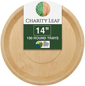 Here is the optimized meta description:

"Host memorable events with our eco-friendly disposable palm leaf serving platters (100 pieces), perfect for weddings, catering, and parties. Durable, natural-looking, and compostable."