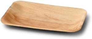 Elevate your events with BIOZOYG's compostable palm leaf plates, perfect for weddings and gatherings. Pack of 200 durable, eco-friendly plates (10 x 6 inch).