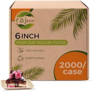 Discover durable and eco-friendly Raj Palm Leaf Bulk Plates for your next outdoor event or party, with a compostable design perfect for weddings, birthdays, camping, and BBQs. Pack of 200 plates with 10 cases included.