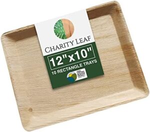 Elevate your events with our disposable palm leaf trays (100 pieces), bamboo-like serving platters and eco-friendly dinnerware for weddings, catering, and special occasions. Perfect for sustainable hosting!