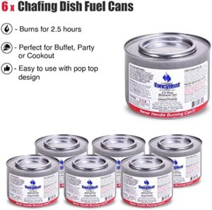 Experience the ultimate in catering convenience with our Disposable Chafing Dish Buffet Set. Includes 6 half-sized chafers, warmers, and fuel cans for effortless party serving, perfect for events and gatherings of all sizes.