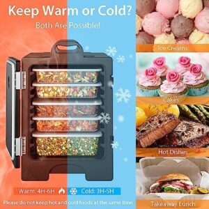 Here is the meta description:

Warm up your events with COSTWAY Catering Food Warmers, holding 5 full-size pans and featuring stackable design, handles, and insulation for family gatherings, canteen or restaurant use.