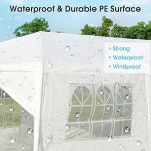 Here is the generated meta description:

"Perfect outdoor party or event space with Tangkula's waterproof gazebo, featuring 6 removable sidewalls and 2 doorways. Ideal for wedding, beach, BBQ events."
