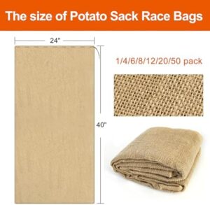 "Bring fun to outdoor gatherings with Agfabric's 50-pack burlap potato sacks! Perfect for lawn games, BBQs, and picnics. Set of 50 durable bags suitable for kids & adults."