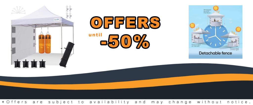 Quictent 10x10 Heavy Duty Pop Up Canopy Tent with Wheeled Bag for Outdoor Events
