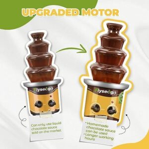 Elevate your party gatherings with the 4 Tiers Chocolate Fountain Machine, featuring easy cleaning and upgraded professional design. Perfect for weddings, rentals, and hot nacho cheese indulgence!