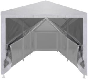 Host an unforgettable outdoor gathering with vidaXL's Party Tent featuring 8 mesh sidewalls and heavy-duty UV-resistant canopy, perfect for weddings, parties, BBQs & festivals.