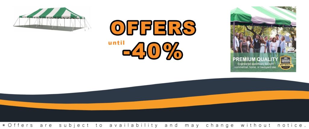 Party Tents Direct 20x40 Weekender Canopy Tent for Outdoor Events