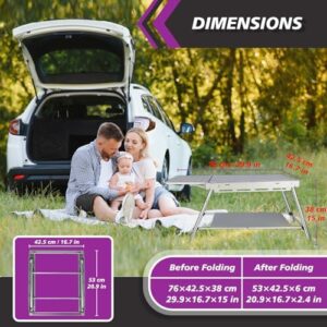 Discover the ultimate outdoor companion: supregear's foldable table, featuring a durable aluminum alloy frame and easy setup. Perfect for grill nights, gardening, dining, or BBQs!