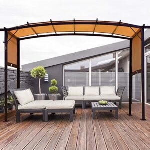 "Transform your outdoor space with the FANTASK Garden Gazebo, featuring a heavy-duty metal frame, grape canopy, and durable cover. Perfect for BBQs, parties, or beach days, this pergola's sturdy construction ensures years of enjoyment."