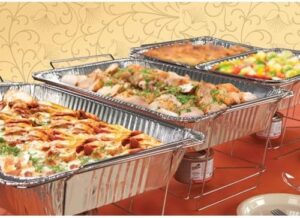 Here is the optimized SEO meta description:

"Host unforgettable parties with TigerChef's 0026-CATERSET catering set. Includes chafer pans, utensils and serving spoons for effortless entertaining. Perfect for birthdays, holidays, picnics or weddings!"