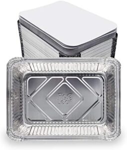 Here is the optimized SEO meta description:

"Elevate your takeout game with these premium 2.5-LB pans featuring heavy-duty aluminum foil, perfect for catering, party prep, freezer storage, and more - now at an unbeatable price!"