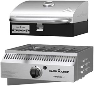 Here is the optimized SEO meta description:

"Elevate your outdoor cooking experience with Camp Chef's Sidekick Sear, featuring a BBQ Box for Pellet Grill. Perfect for searing and grilling with ease on 14" compatible pellet grills. Upgrade your camping trips with this versatile accessory!"