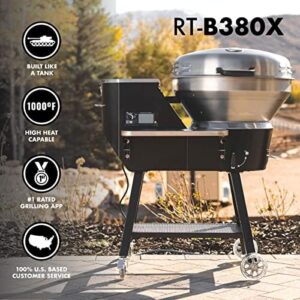 Master the art of grilling with the Recteq Pellet Grill RT-B380X Bullseye Deluxe Bundle, featuring WiFi connectivity, wood pellets, and multiple cooking modes for perfect smoke, sear, and more.